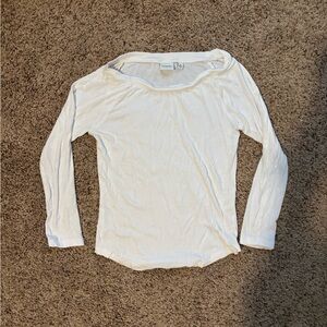 White Long Sleeve Top